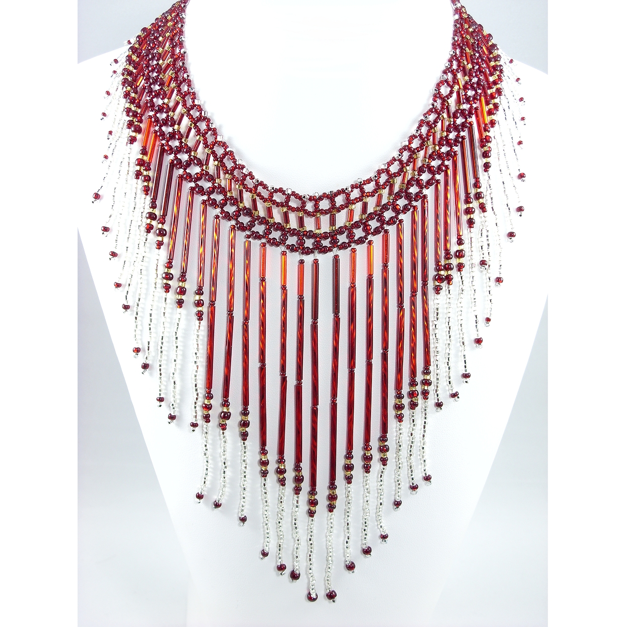 Volcano, a bib style neckpiece
