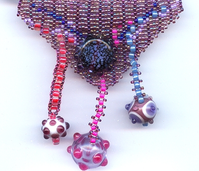 close-up of a portion of the necklace, Drama Queen