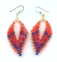 handmade beaded earrings - Arpeggio