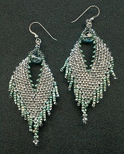 handmade beaded earrings - DragonHyde