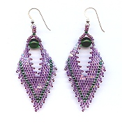 handmade beaded earrings - Royale