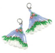 handmade beaded earrings - Flora and Fringe