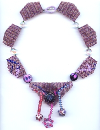 handmade beaded necklace - Drama Queen