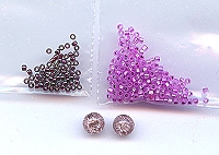 Amethyst destiny beaded earring kit