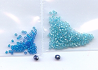 Harmony blue beaded earring kits