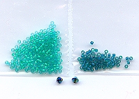 harmony green beaded earrings kit