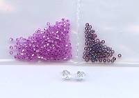 Mauve muse beaded earring kit