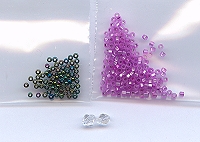 sugared Violoets beaded earrings kits