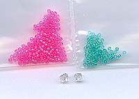 tea rose beaded earring kits