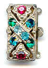 Vintage rhinestone clasp - reinvented
