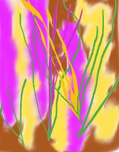 Digital Painting "Crocus Inspiration" by Patricia C Vener © the artist, 2012 