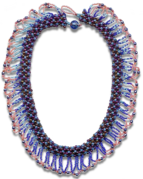 Overnight Success is a colorful bead woven necklace with a romantic story 